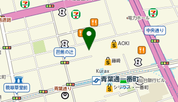 カルティエブティック仙台藤崎の地図画像