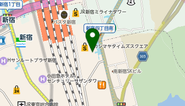 カルティエブティック高島屋新宿店の地図画像