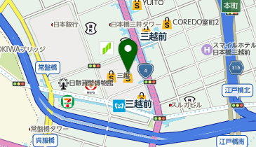 カルティエブティック三越日本橋本店の地図画像