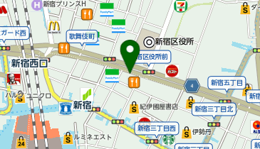 カルティエブティック伊勢丹新宿本店の地図画像
