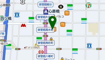 カルティエブティック大丸心斎橋店の地図画像