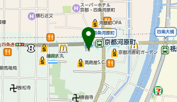 カルティエブティック高島屋京都店の地図画像