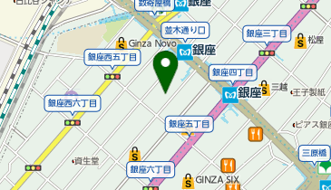 カルティエ銀座並木通りブティックの地図画像