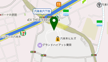 カルティエブティック六本木ヒルズ店の地図画像