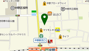 スマホ修理王 中野サンモール店の地図画像