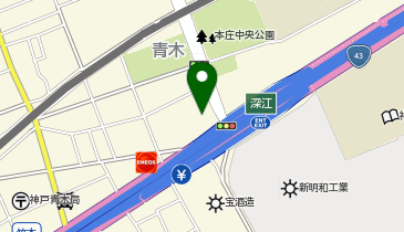 セレモニーハウス 小さなお葬式 神戸青木ホールの地図画像