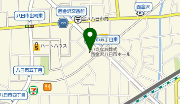 セレモニーハウス 小さなお葬式 西金沢八日市ホールの地図画像