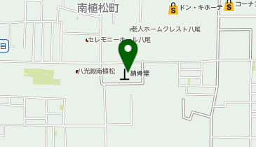セレモニーハウス 八尾市立斎場の地図画像