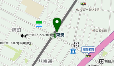セレモニーハウス 小さなお葬式 堺東湊ホールの地図画像