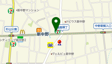 ソニズ 新中野鍋横第1スタジオの地図画像