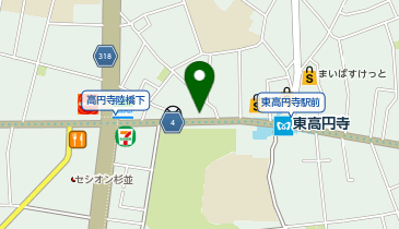 ソニズ 東高円寺ミニスタジオの地図画像