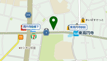 ソニズ 東高円寺メインフロアーの地図画像