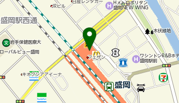 iPhone修理ダイワンテレコム盛岡店の地図画像