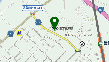 iPhone修理ダイワンテレコム埼玉入間店の地図画像