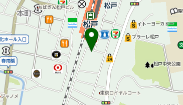 iPhone修理ダイワンテレコム松戸店の地図画像
