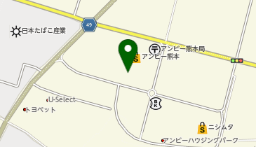 肉処かつイ 合志店の地図画像