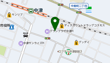 海星ムサシ 中津中殿店の地図画像
