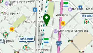 テアトルアカデミー福岡校の地図画像