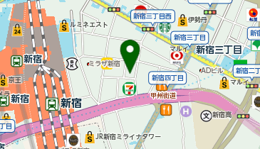 ディスクユニオン ユニオンレコード新宿の地図画像