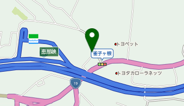 ビレッジハウス恵那の地図画像