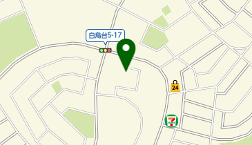 ビレッジハウス白鳥台の地図画像
