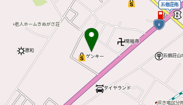 ビレッジハウス五個荘の地図画像