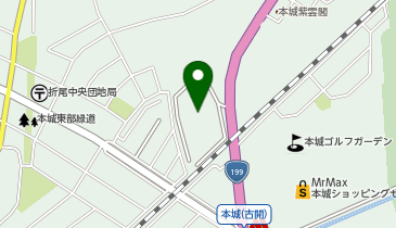 ビレッジハウス本城の地図画像