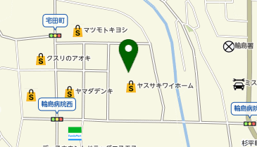 ヤスサキ ファッションプラザ輪島店の地図画像
