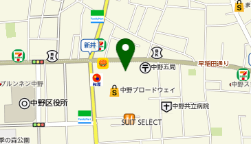 サンハルク フラワー薬局 中野駅早稲田通り店の地図画像