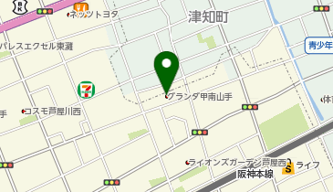 グランダ甲南山手の地図画像