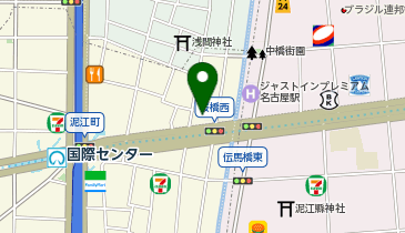 リハビリホームグランダ那古野の地図画像