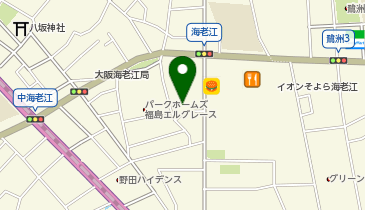 メディカルホームここち野田阪神の地図画像