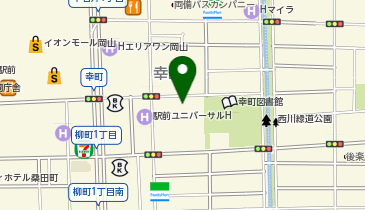 まどか西川緑道公園の地図画像