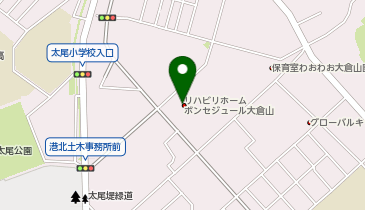 リハビリホームボンセジュール大倉山の地図画像