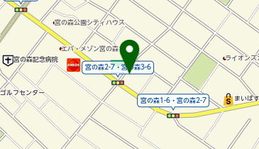 メディカル・リハビリホームグランダ宮の森の地図画像