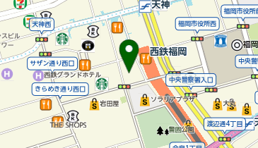 オーマイグラス 天神VIORO店の地図画像