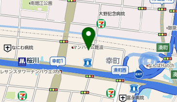 オーマイグラス大阪なんばパークス店の地図画像