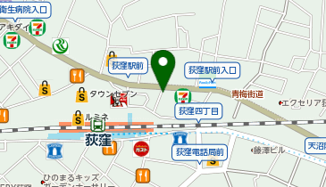 横浜家系ラーメン 町田商店 荻窪店の地図画像