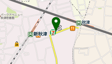 横浜家系ラーメン 町田商店 秋津店の地図画像
