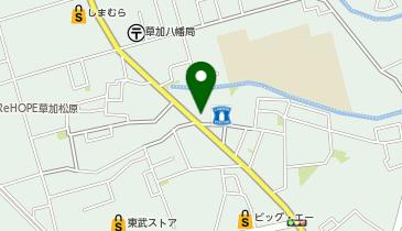 横浜家系ラーメン 町田商店 草加店の地図画像