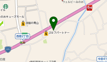 横浜家系ラーメン 町田商店 箕面店の地図画像