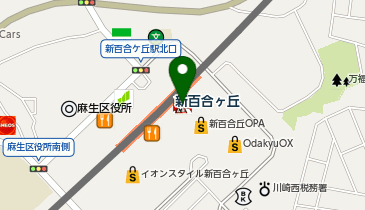 横浜家系ラーメン 町田商店 新百合ケ丘駅前店の地図画像