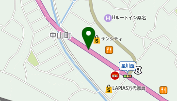 横浜家系ラーメン 町田商店 桑名店の地図画像