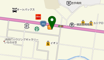 横浜家系ラーメン 町田商店 一関店の地図画像