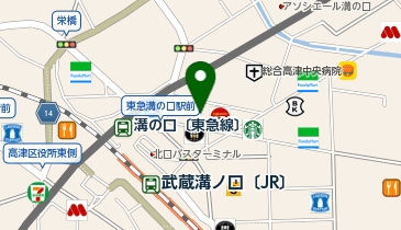 元祖油堂 油そば 溝の口店の地図画像