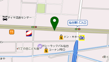 横浜家系ラーメン 町田商店 仙台六丁の目店の地図画像