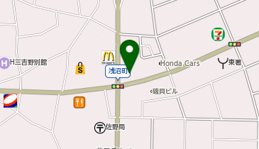 横浜家系ラーメン 町田商店 佐野店の地図画像
