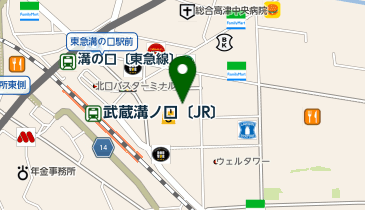 開運館E&E マルイファミリー溝口鑑定所の地図画像