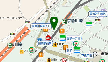 開運館E&E ウィングキッチン京急川崎鑑定所の地図画像