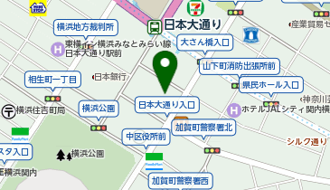 パタゴニア 横浜・関内の地図画像